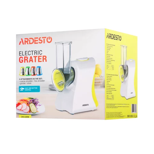 Мультирізка Ardesto, 200Вт, 4 насадки, корпус-пластик, білий