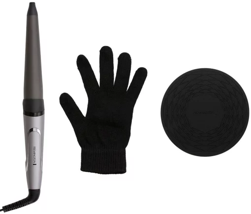 Плойка Remington ProLuxe, конусна, темп.режимів-9, D-19-32mm, 130-210С, кераміка, сріблястий