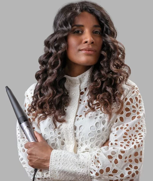 Плойка Remington ProLuxe, конусна, темп.режимів-9, D-19-32mm, 130-210С, кераміка, сріблястий