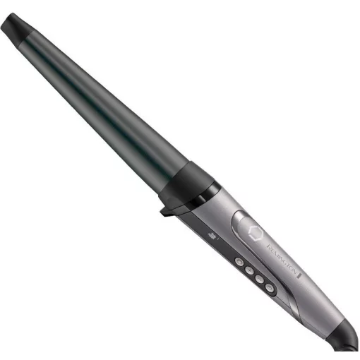 Плойка Remington ProLuxe, конусна, темп.режимів-9, D-19-32mm, 130-210С, кераміка, сріблястий