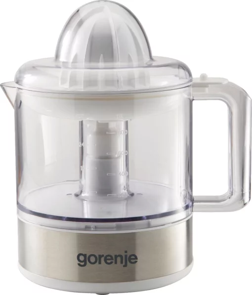 Соковитискач Gorenje цитрус-прес 30Вт, чаша-0.8л, пластик/метал, білий