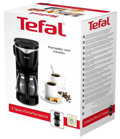 Кавоварка Tefal крапельна Good Value 0.6л, мелена, чорний