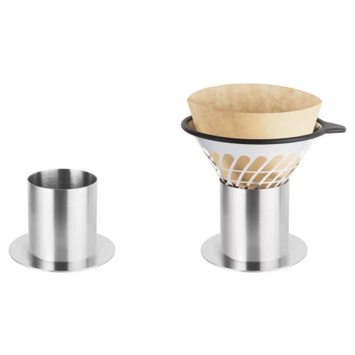 Кавоварка Catler крапельна для фільтр-кави, 1л, мелена, дисплей, вбудовані ваги, нерж. сталь, чорний