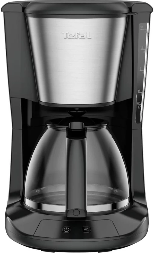 Кавоварка Tefal крапельна Subito 1.25л, мелена, чорно-сріблястий