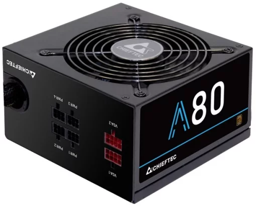 Блок живлення CHIEFTEC A-80  (750W), >85%, 120мм, 1xMB 24pin(20+4), 1xCPU 8pin(4+4), 4xMolex, 6xSATA, 2xPCIe 8pin(6+2), Modular