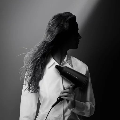 Фен Rowenta Karl Lagerfeld Express Style дорожній, 1600Вт, 2 режими, хол. обдув, складна ручка, чорний