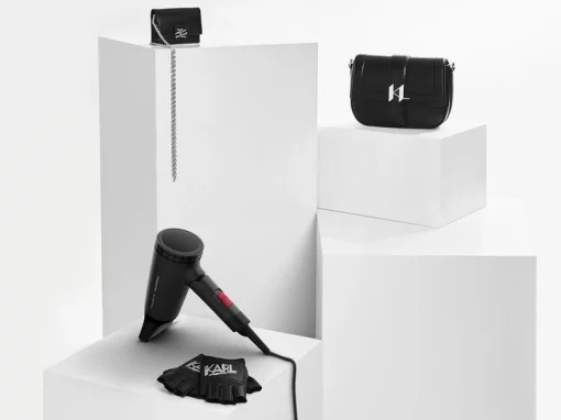 Фен Rowenta Karl Lagerfeld Express Style дорожній, 1600Вт, 2 режими, хол. обдув, складна ручка, чорний