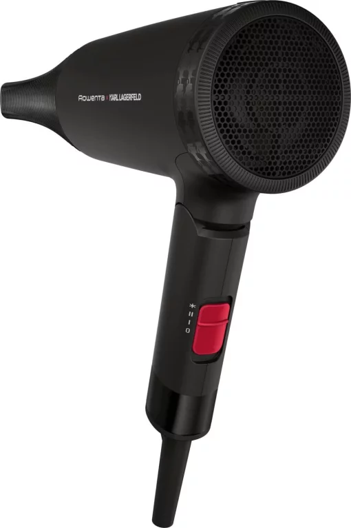 Фен Rowenta Karl Lagerfeld Express Style дорожній, 1600Вт, 2 режими, хол. обдув, складна ручка, чорний
