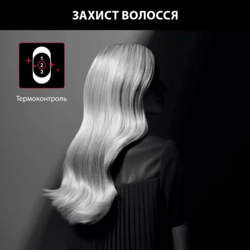 Фен Rowenta x Karl Lagerfeld Powerline, 2100Вт, 3 режими, дифузор, іоніз-я, хол. обдув, чорний