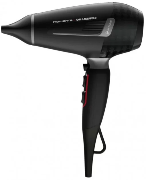 Фен Rowenta x Karl Lagerfeld K/Pro Stylist, 2200Вт, 3 режими, іоніз-я, дифузор, 2 концентратора, хол. обдув, чорний