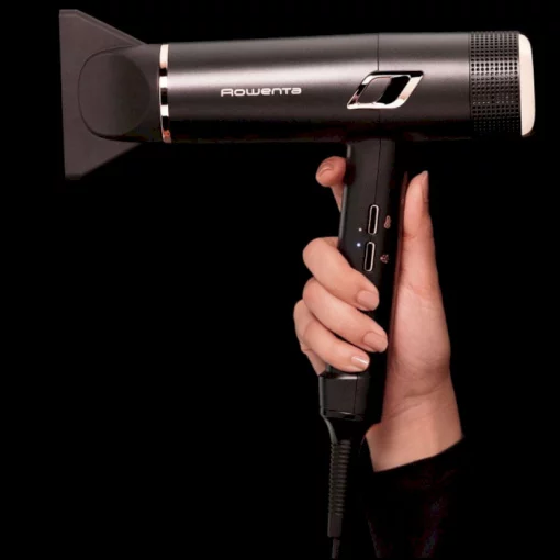 Фен Rowenta T-Shape Maesteria, 2000Вт, 3 режими, дифузор, іоніз-я, хол. обдув, чорний