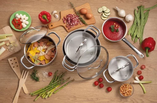 Набір посуду Gorenje ETERNAL, 9 предметів, нержавіюча сталь