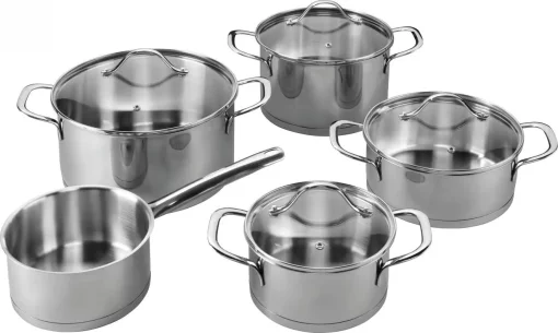 Набір посуду Gorenje ETERNAL, 9 предметів, нержавіюча сталь