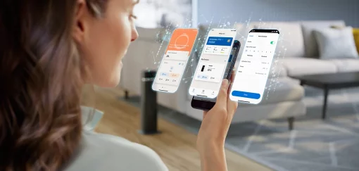 Тепловентилятор Philips 5000 Series, 20м2, 2000Вт, електр. упр-ння, 58 х 19.6 х 21.2см, керамічний, дисплей,Wi-Fi, чорний