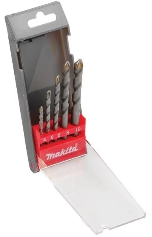 Набір свердел по бетону Makita D-05175, 4-10мм, кейс, 5шт