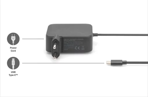 Зарядний пристрій DIGITUS notebook USB-C, 100W GaN