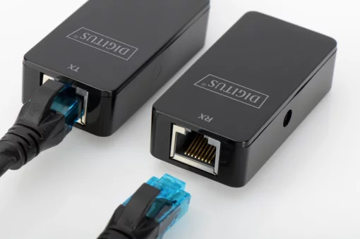 Подовжувач DIGITUS USB, USB 2.0, для використання з кабелем Cat5/5e/6 UTP, STP або SFT, до 50 м, чорний