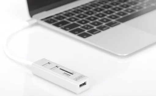Хаб DIGITUS USB-C > 3xUSB-A/SD/MicroSD