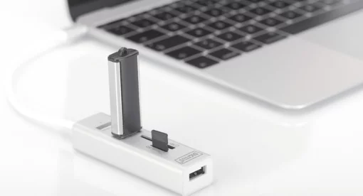 Хаб DIGITUS USB-C > 3xUSB-A/SD/MicroSD