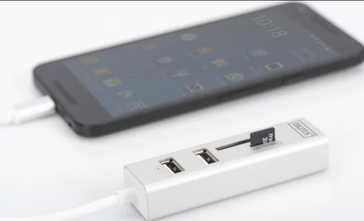 Хаб DIGITUS USB-C > 3xUSB-A/SD/MicroSD