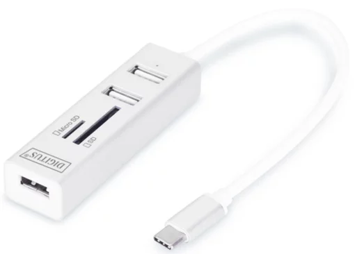 Хаб DIGITUS USB-C > 3xUSB-A/SD/MicroSD