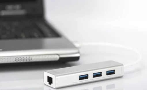 Хаб DIGITUS USB-A > 3xUSB-A/RJ45