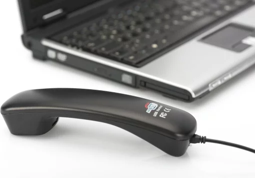 Телефонна слухавка DIGITUS USB A, кабель 1.8-1.9м