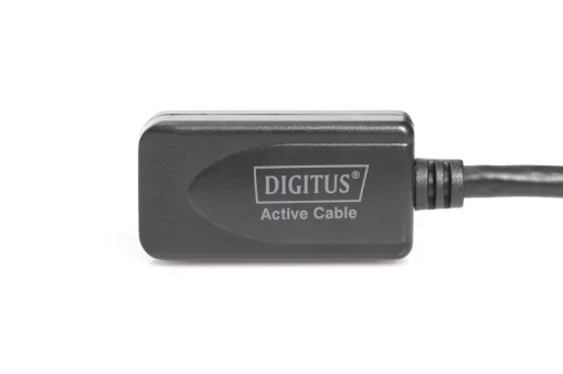 Подовжувач DIGITUS USB 2.0 Active Cable, A/M-A/F, 20м, чорний
