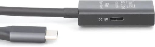 Подовжувач DIGITUS USB 3.2 Gen1 Active Cable 5G, C/M-C/F, 10м, чорний