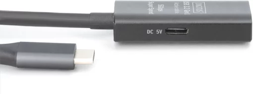 Подовжувач DIGITUS USB 3.2 Gen1 Active Cable 5G, C/M-A/F, 10м, чорний