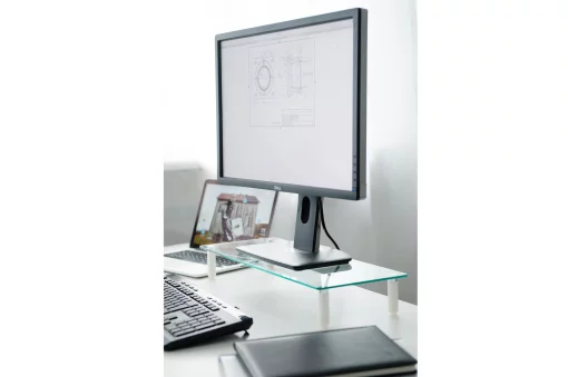Підставка для монітора DIGITUS Universal glass monitor riser, до 20кг
