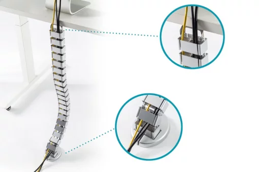 Кабельний організатор DIGITUS, гнучкий, сірий