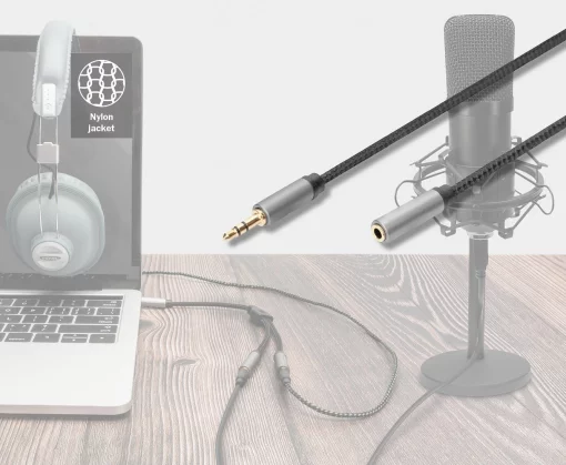 Кабель DIGITUS Audio Extension, 3.5 mm M/F, 3 m