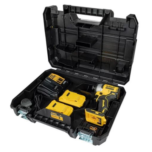 Шурупокрут ударний акумуляторний DeWalt XR Li-Ion 18В 190Нм 2800об/хв кейс 0.96кг