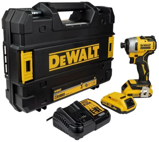 Шурупокрут ударний акумуляторний DeWalt XR Li-Ion 18В 190Нм 2800об/хв кейс 0.96кг