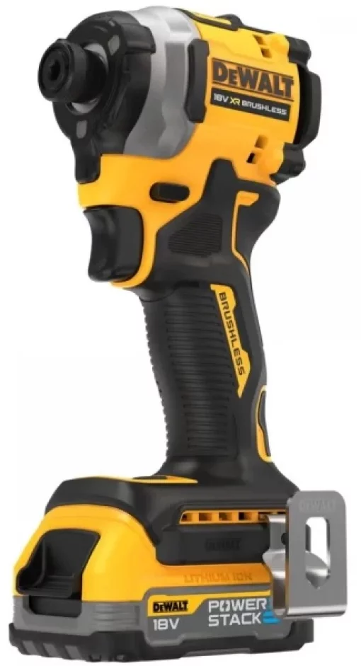Шурупокрут ударний акумуляторний DeWalt XR Li-Ion PowerStack 18В 1х1.7А·год 206Нм 3250об/хв 3800уд/хв кейс 0.95кг