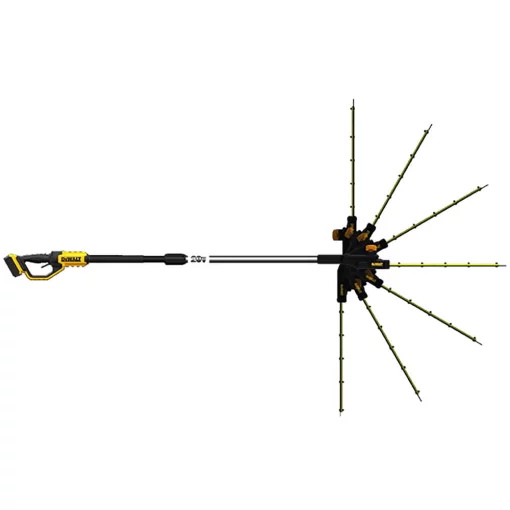 Кущоріз акумуляторний безщітковий зі штангою DeWALT DCMPH566P1