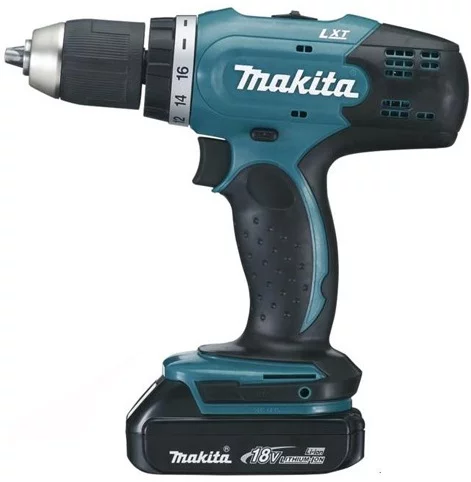 Шурупокрут-дриль акумуляторний Makita DDF453SYE 18В 2х1.5А·год 42Нм 0-400·0-1300об/хв кейс 1.6кг