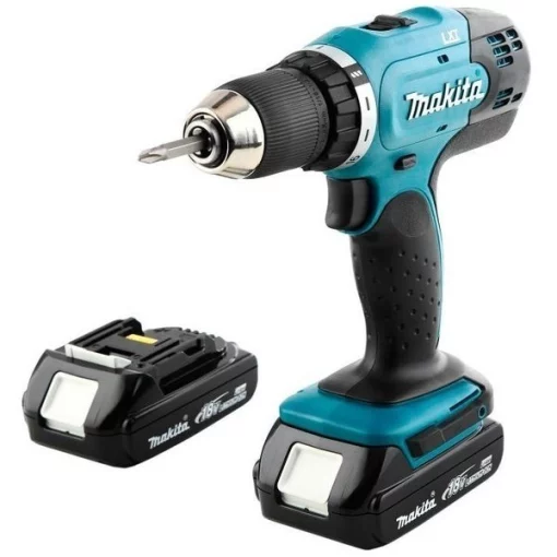 Шурупокрут-дриль акумуляторний Makita DDF453SYE 18В 2х1.5А·год 42Нм 0-400·0-1300об/хв кейс 1.6кг