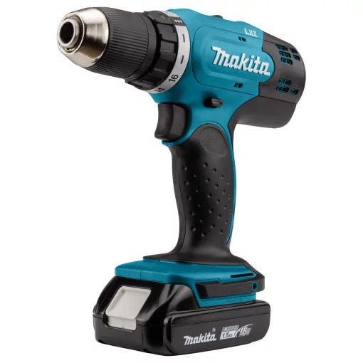 Шурупокрут-дриль акумуляторний Makita DDF453SYX4 18В 2х1.5А·год 42Нм 0-400·0-1300об/хв кейс 1.6кг