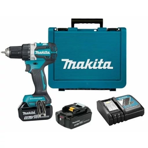 Шурупокрут-дриль акумуляторний Makita DDF484RTE 18В 2х5.0А·год 54Нм 0-500·0-2000об/хв 1.5кг
