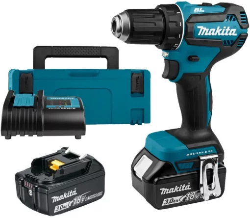 Шурупокрут-дриль акумуляторний Makita DDF485SFJ 18B 1х3А·год 27-50Нм 0-500·0-1900об/хв кейс 1.7кг