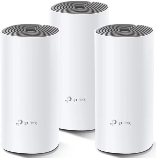 Система WiFi-Mesh TP-LINK Deco E4 AC1200, 2xFE LAN/WAN, 3мод