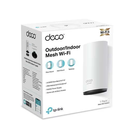 Система WiFi-Mesh TP-LINK Deco X50 AX3000, 2xGE LANWAN, 1мод, зовнішня