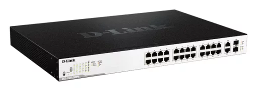 Комутатор D-Link DGS-1100-26MPP 24xGE PoE, 518Вт, EasySmart