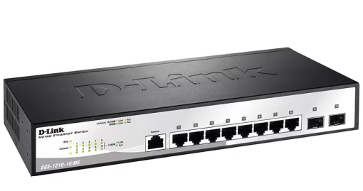 Комутатор D-Link DGS-1210-10/ME 8xGE, 2xSFP