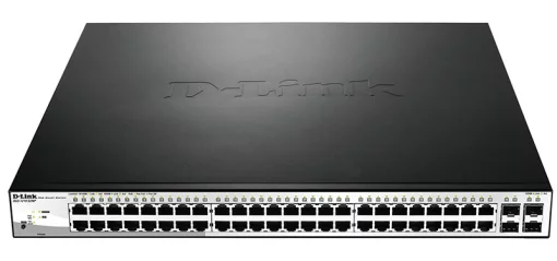 Комутатор D-Link DGS-1210-52MP 48xGE PoE, 4xGE/SFP WebSmart