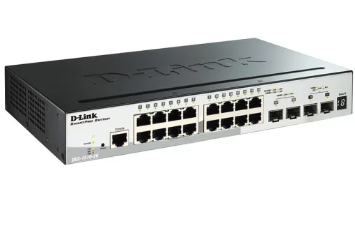 Комутатор D-Link DGS-1510-20 16xGE, 2xSFP, 2xSFP+, SmartPro