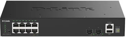 Комутатор D-Link DGS-1530-10 8xGE, 2xSFP+ Керований. L2+