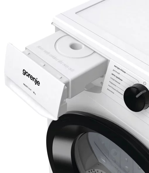 Сушильна машина Gorenje тепловий насос, 8кг, А++, 60см, дисплей, білий